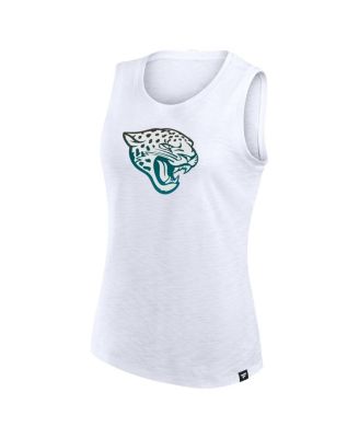 Women's White Jacksonville Jaguars Slub Tank Top