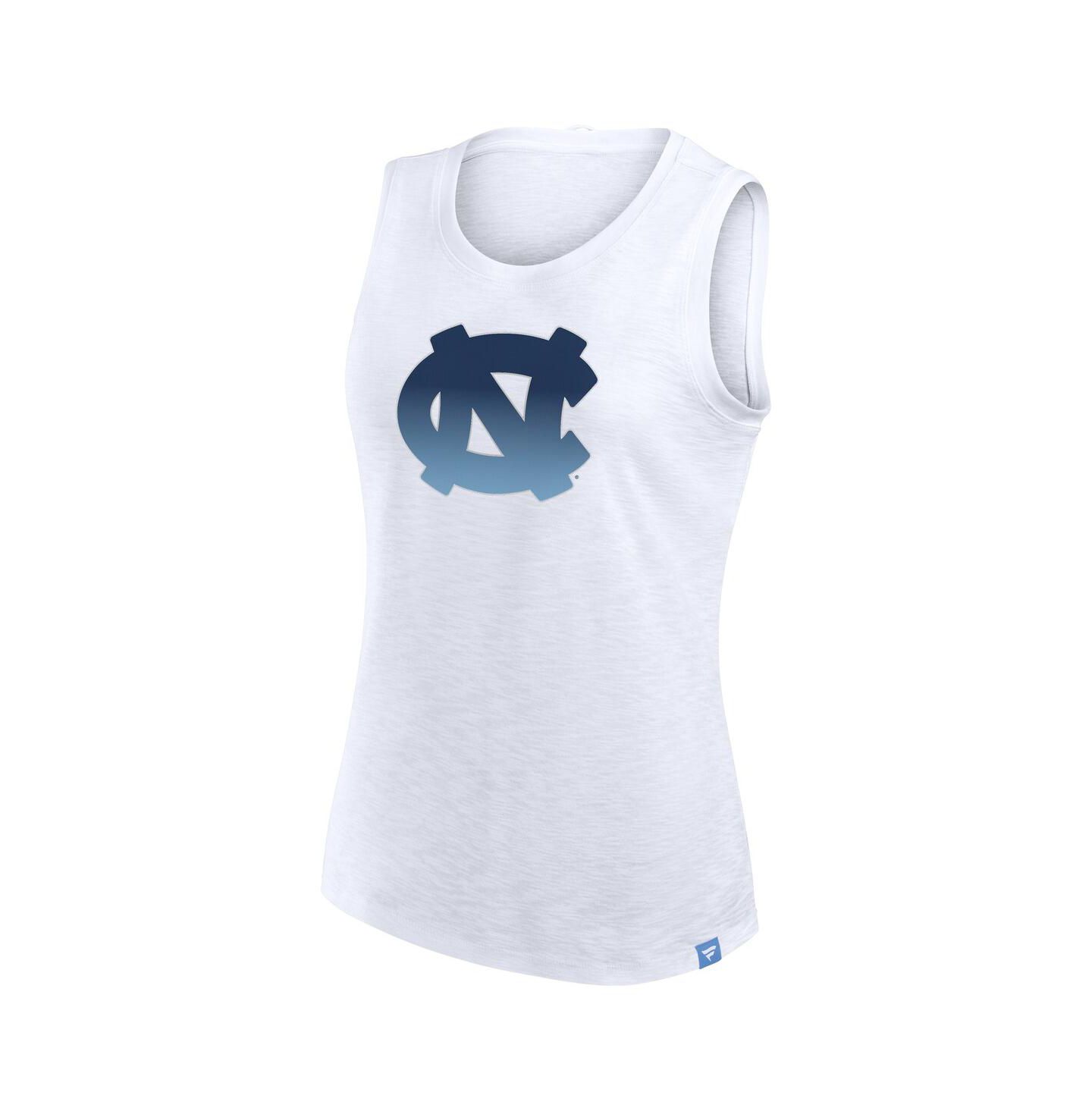 Женские топы Fanatics White North Carolina Tar Heels Activate Slub — фото 2