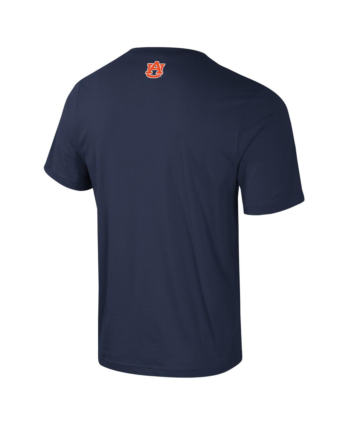 Colosseum Men's Navy Auburn Tigers Color Pop Active Blend T-shirt In Blue