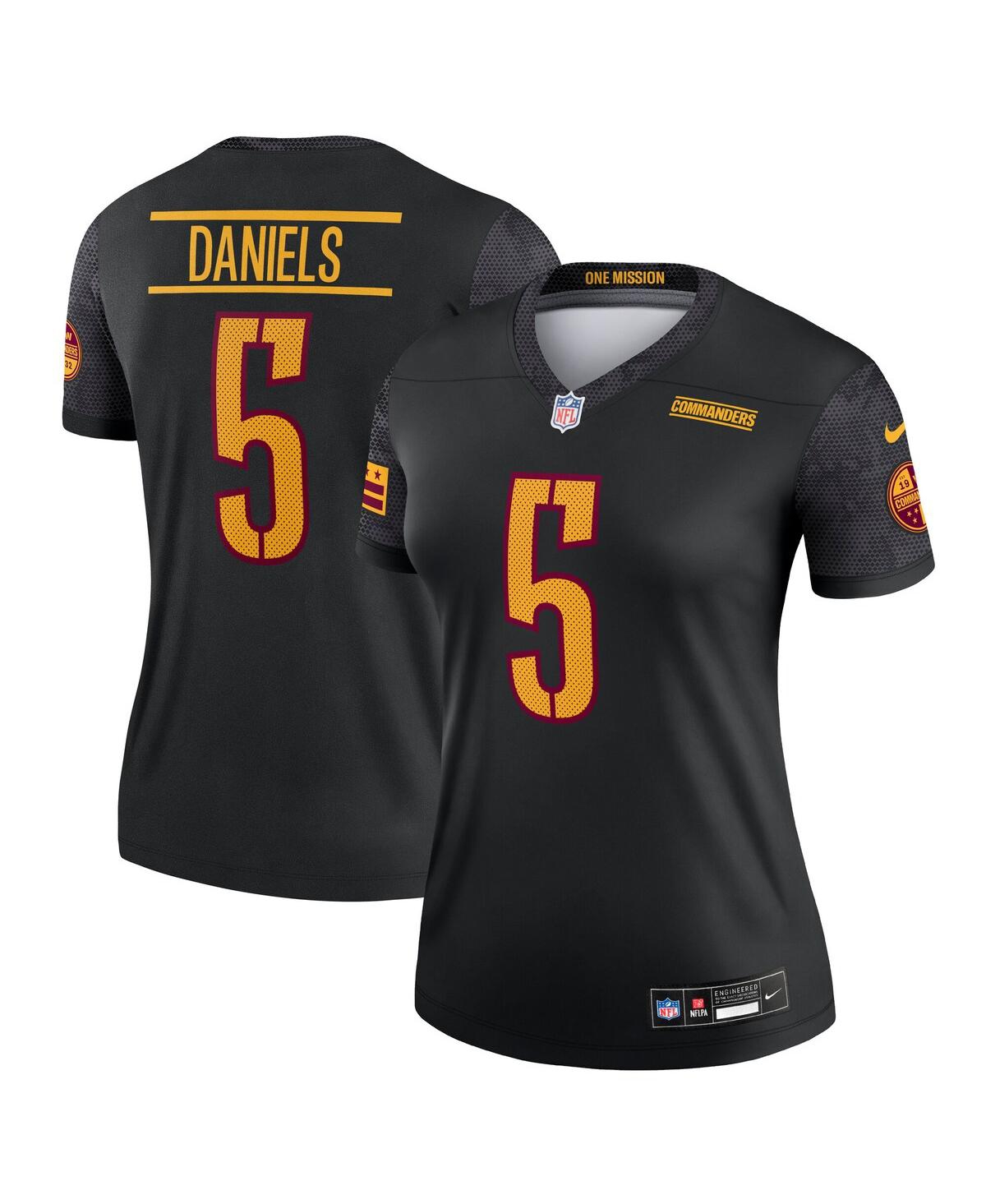 Nike Jayden Daniels Black Washington Commanders Alternate Game Player Jersey In Black