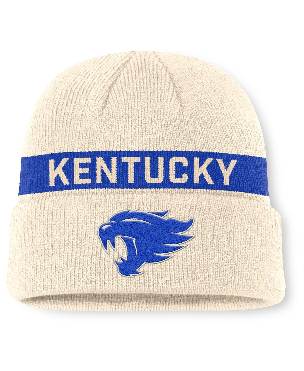 Nike Men's Natural Kentucky Wildcats Peak Primetime Utility Cuffed Knit Hat In Neutral