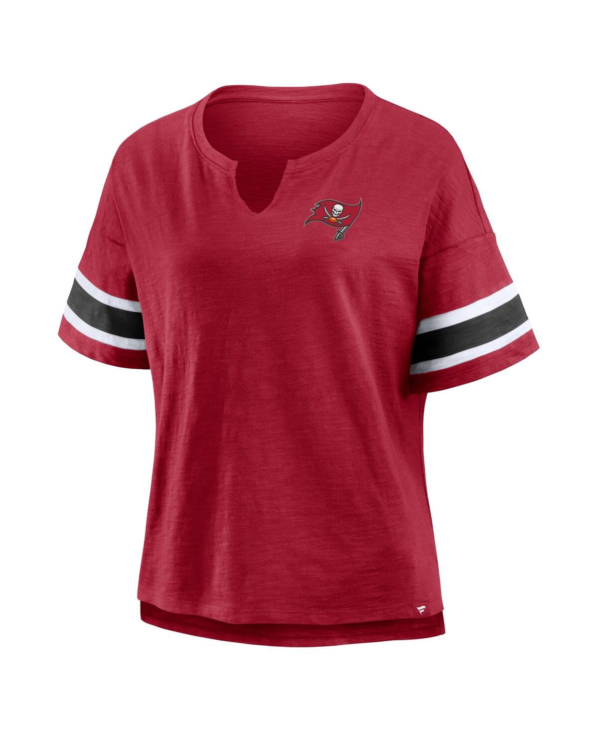 Fanatics Women's Red Tampa Bay Buccaneers Redzone Curl Route T-shirt In Red