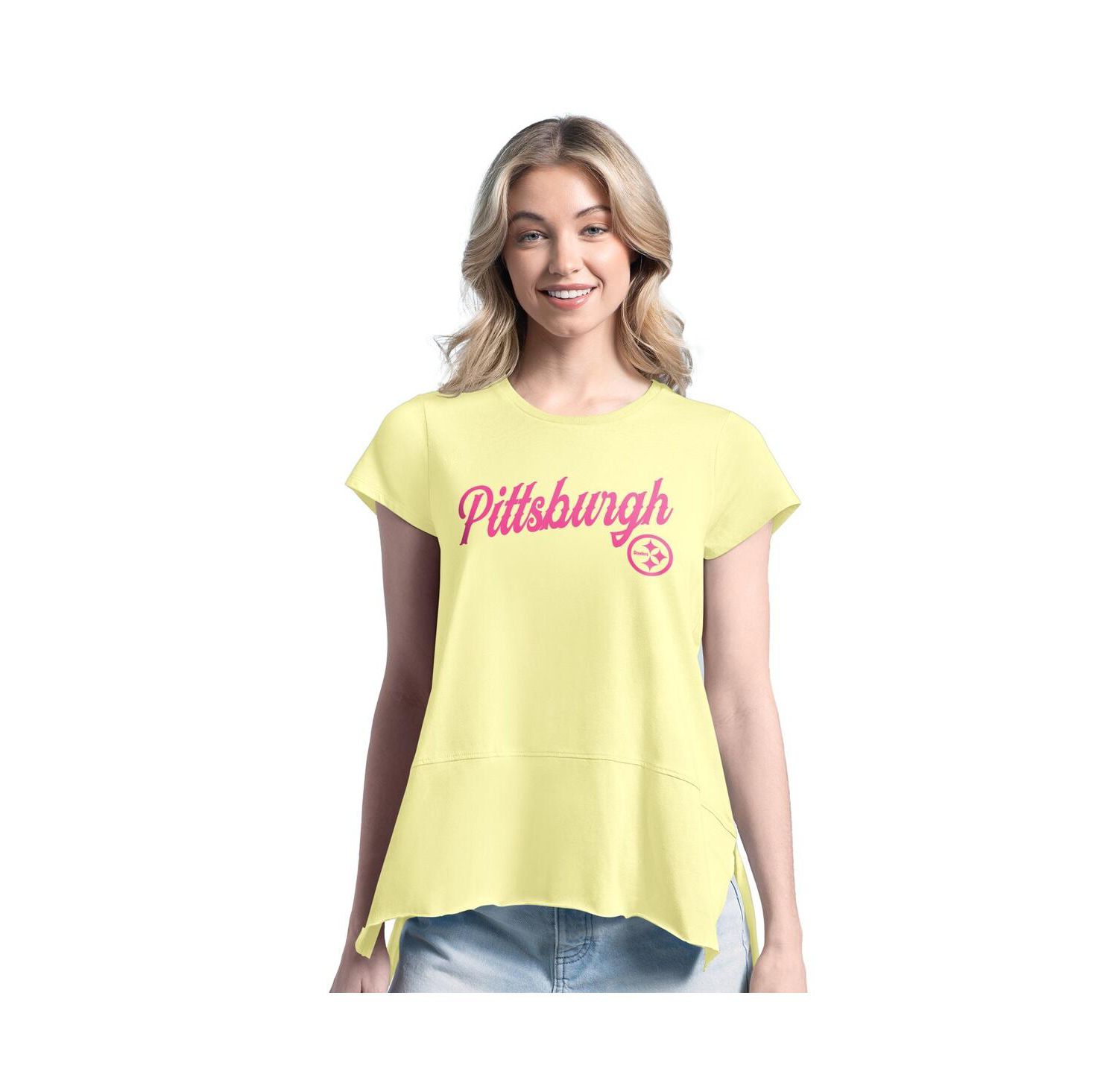 Women's Yellow Pittsburgh Steelers Gametime Is Paradise T-Shirt