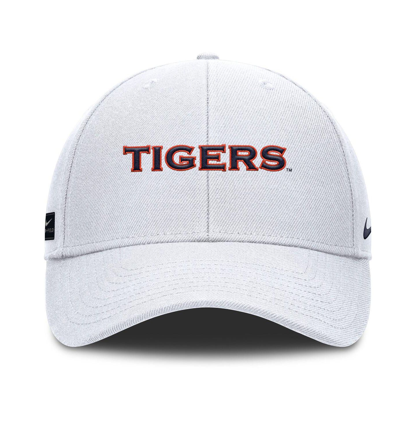 Мужская кепка Nike White Auburn Tigers 2025 On-Field Gameday Rise Adjustable Hat — фото 2