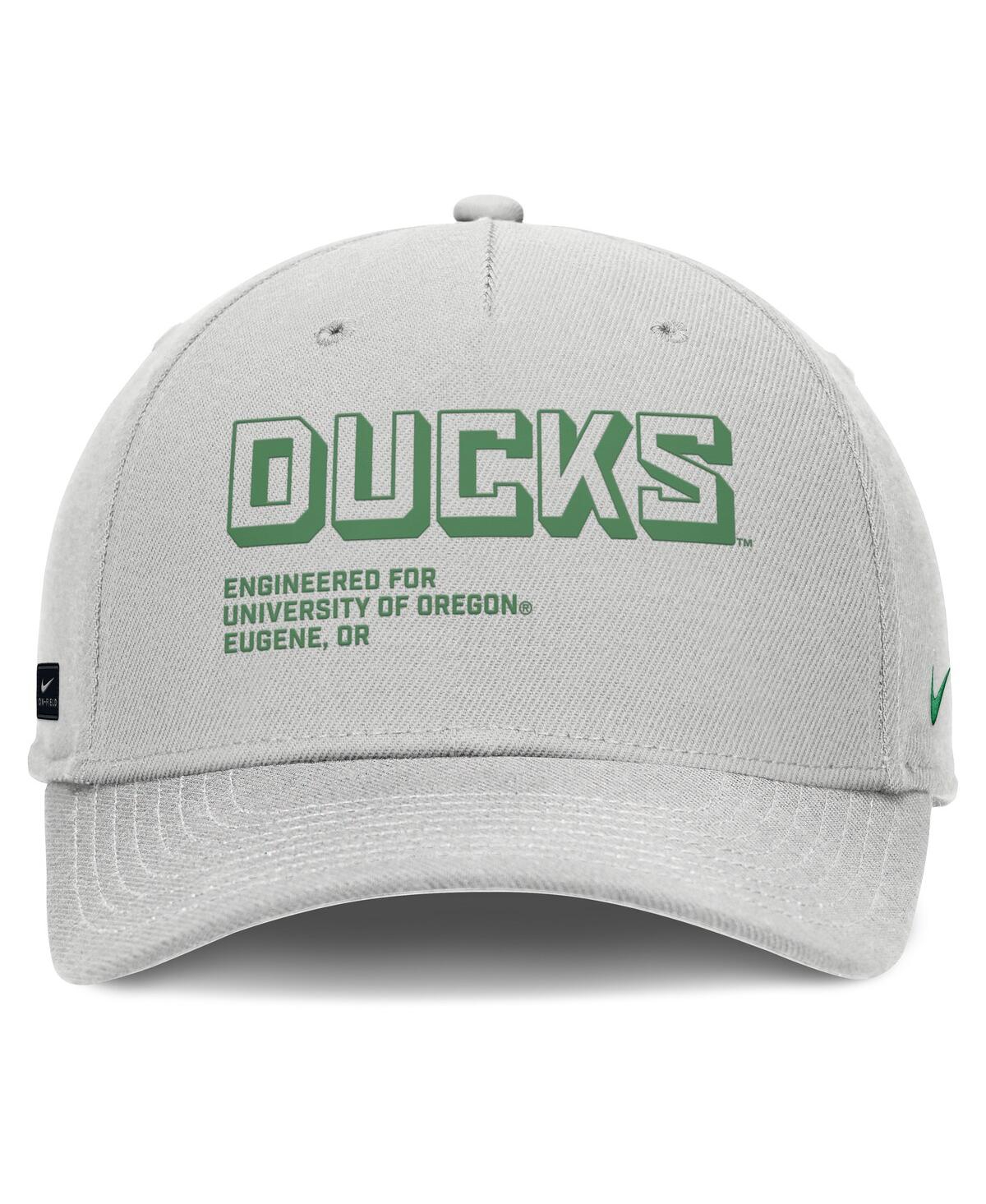 Nike Men's Gray Oregon Ducks 2025 Sideline Dust Pinched Rise Adjustable Hat In Gray