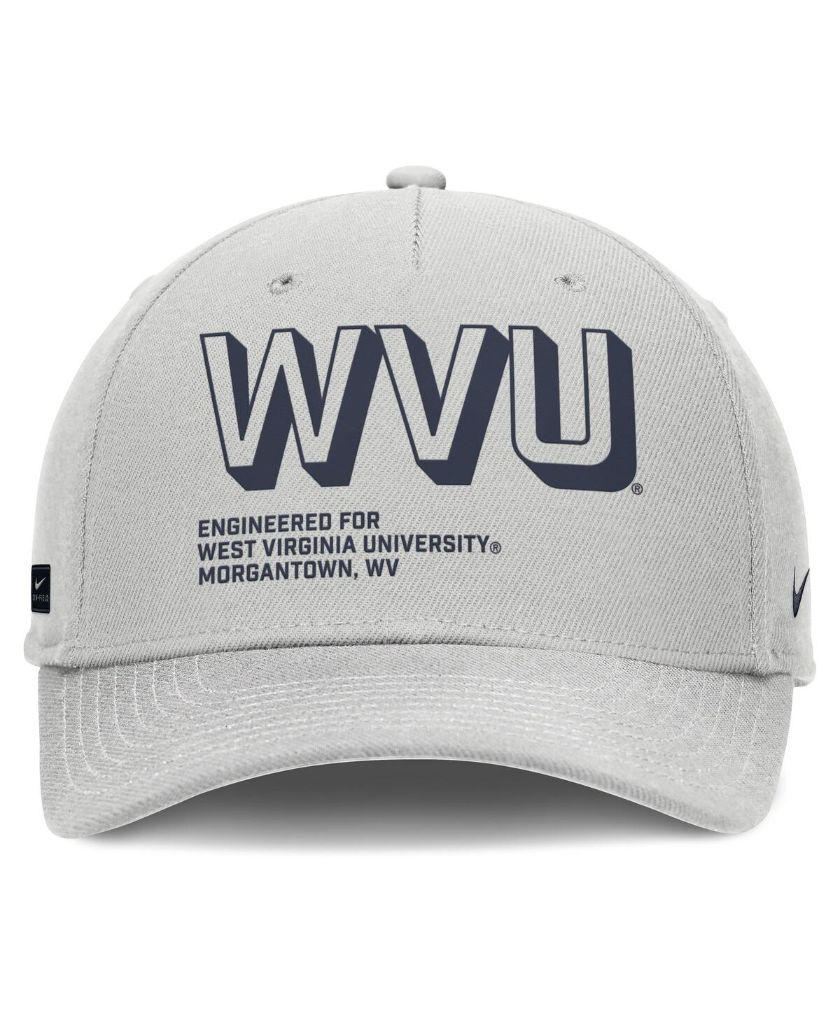 Nike Men's Gray West Virginia Mountaineers 2025 Sideline Dust Pinched Rise Adjustable Hat In Gray