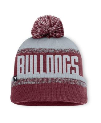 Men's Maroon/Gray Mississippi State Bulldogs Thrive Cuffed Pom with Knit Hat