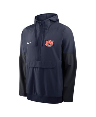 Men's Navy Auburn Tigers Anorak Half-Zip Hoodie Jacket