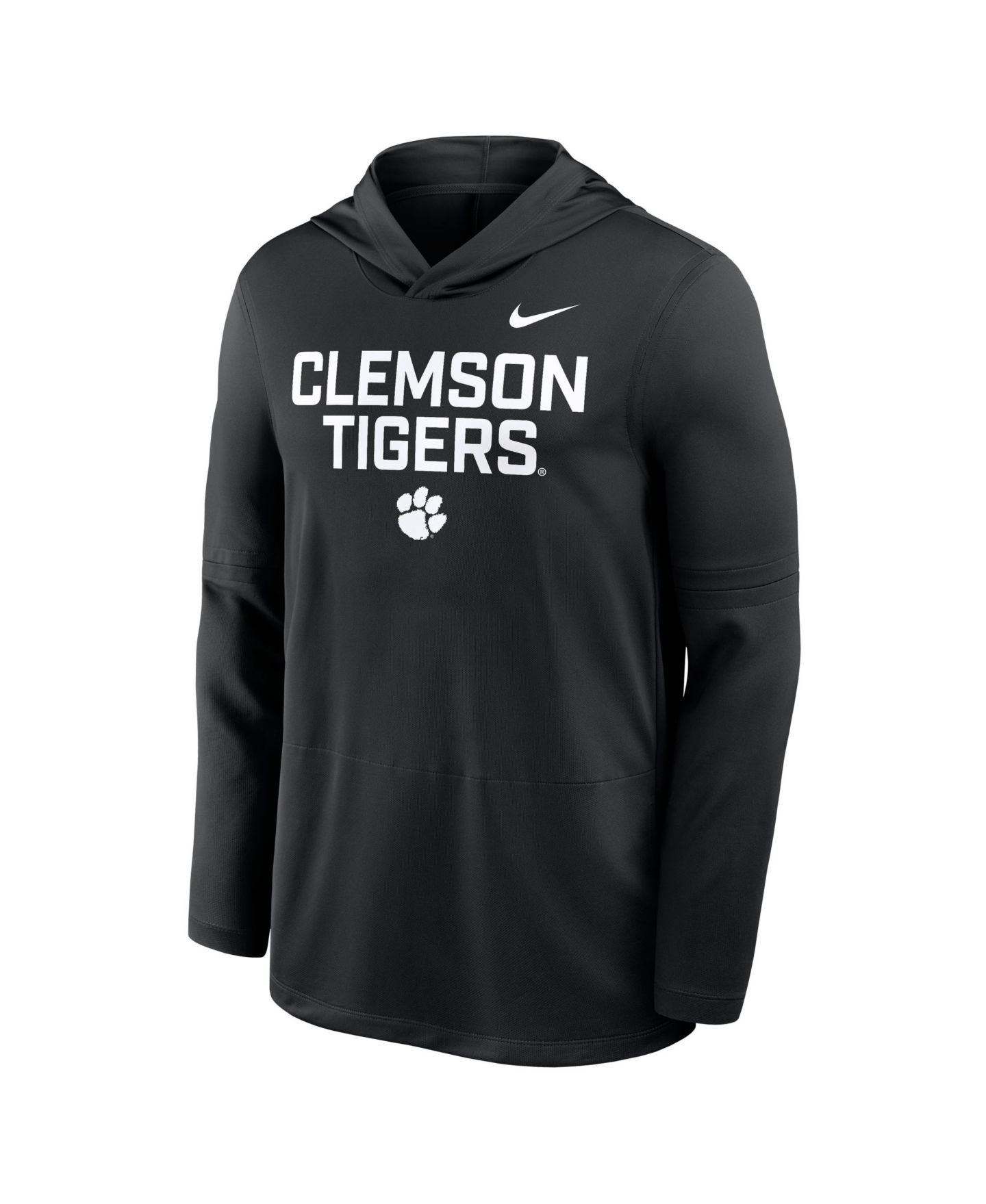 Мужское худи Nike Black Clemson Tigers 2025 Sideline Performance Long Sleeve T-Shirt — фото 5