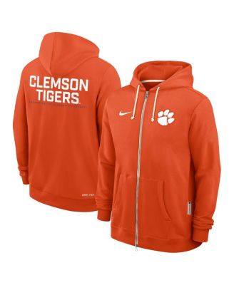 Men's Orange Clemson Tigers 2025 Sideline Standard Issue Dri-FIT Full-Zip Hoodie