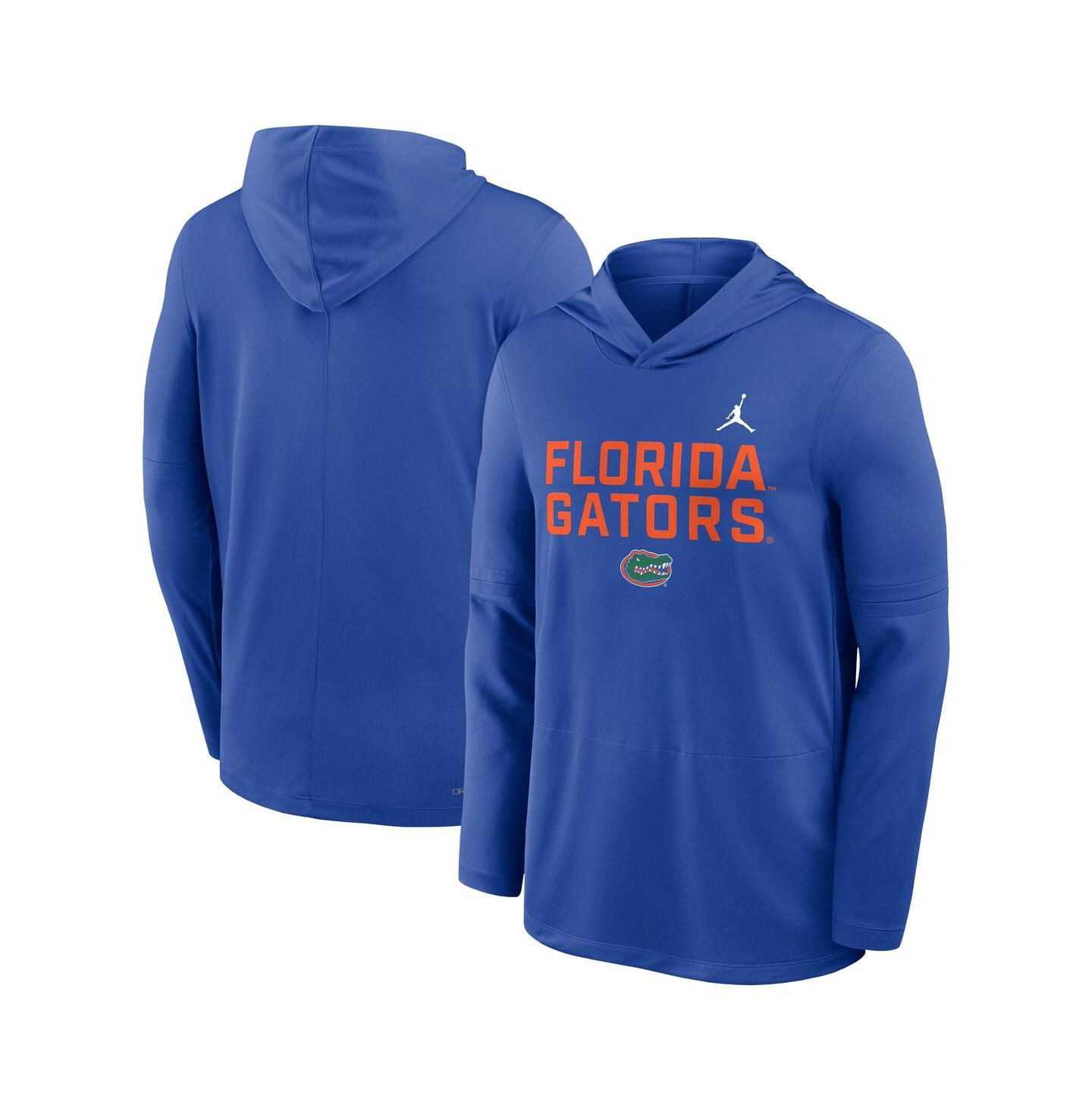 Мужское худи Jordan Royal Florida Gators 2025 Sideline Performance Long Sleeve T-Shirt — фото 2