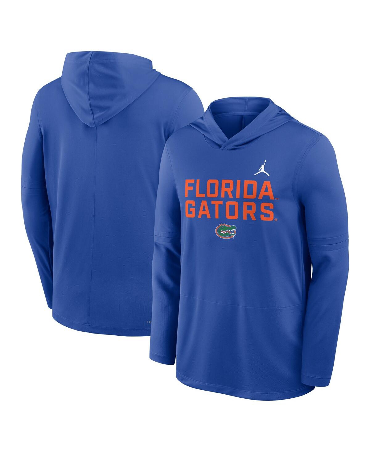 Jordan Men's Florida Sideline  Brand Dri-fit College Long-sleeve Hooded Top In Blue