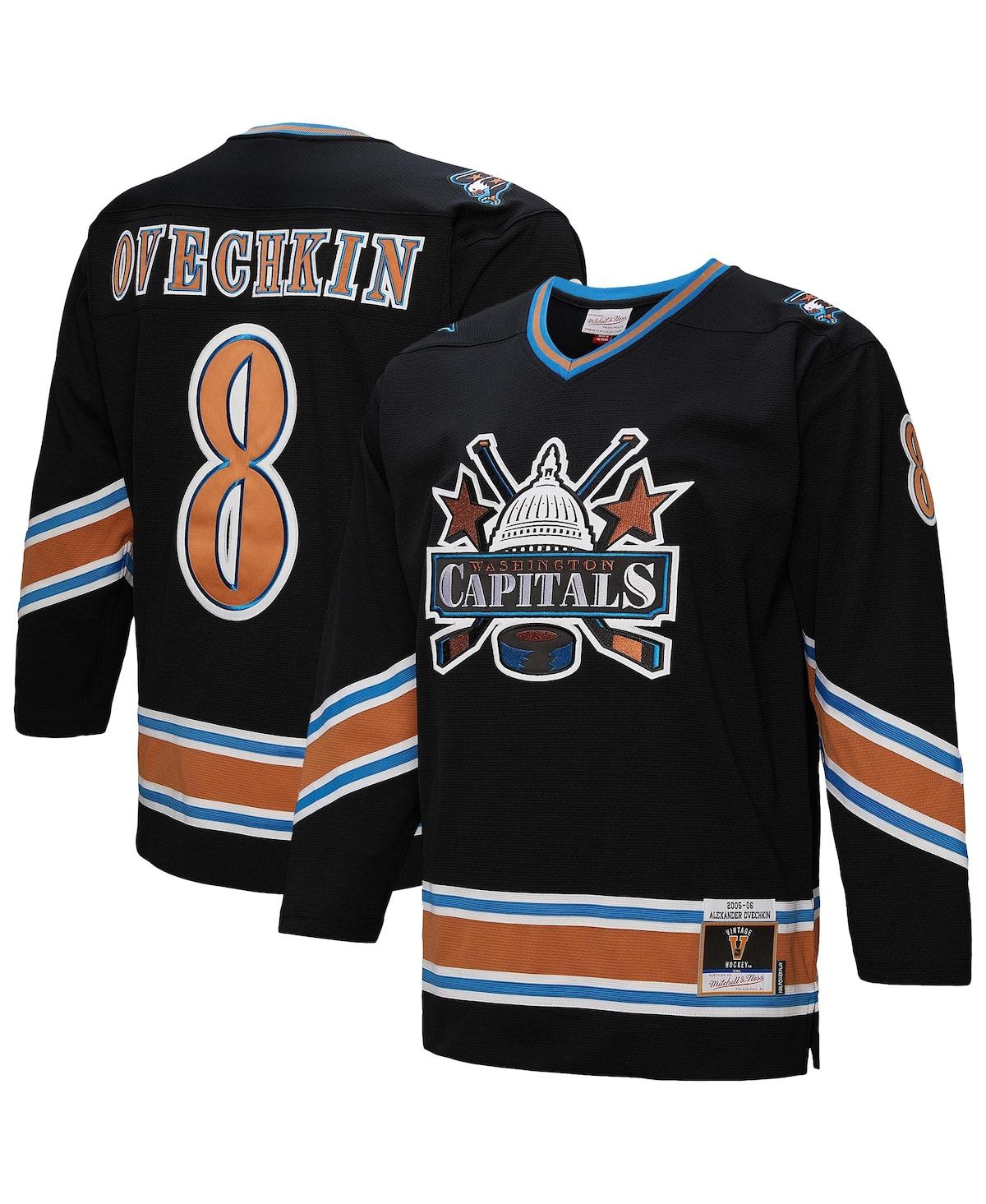 Mitchell & Ness Men's Alexander Ovechkin Black Washington Capitals 2005/06 Power Play Jersey - Black