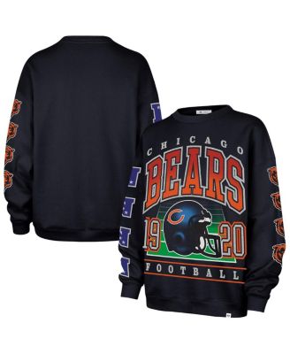 '47 Brand - Women's Navy Chicago Bears Go Big Oversized Pullover Sweatshirt
