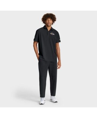 Men's Black Baltimore Ravens Sideline City Pride Woven Performance Polo Shirt