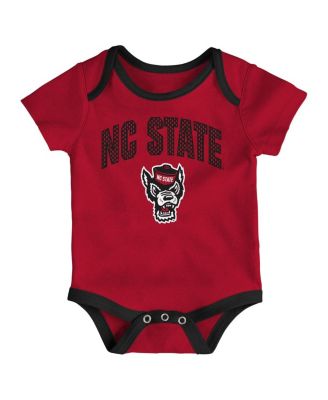 Baby Boys and Girls 3-Pack NC State Wolfpack All Day Play Bodysuit Set