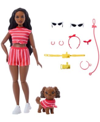 Twinning Looks Fashion Doll with Pet Dog Matching Clothes and Accessories