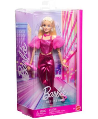Deluxe Style Fashion Doll 5 in Metallic Pink Outfit with Corset Top and Accessories