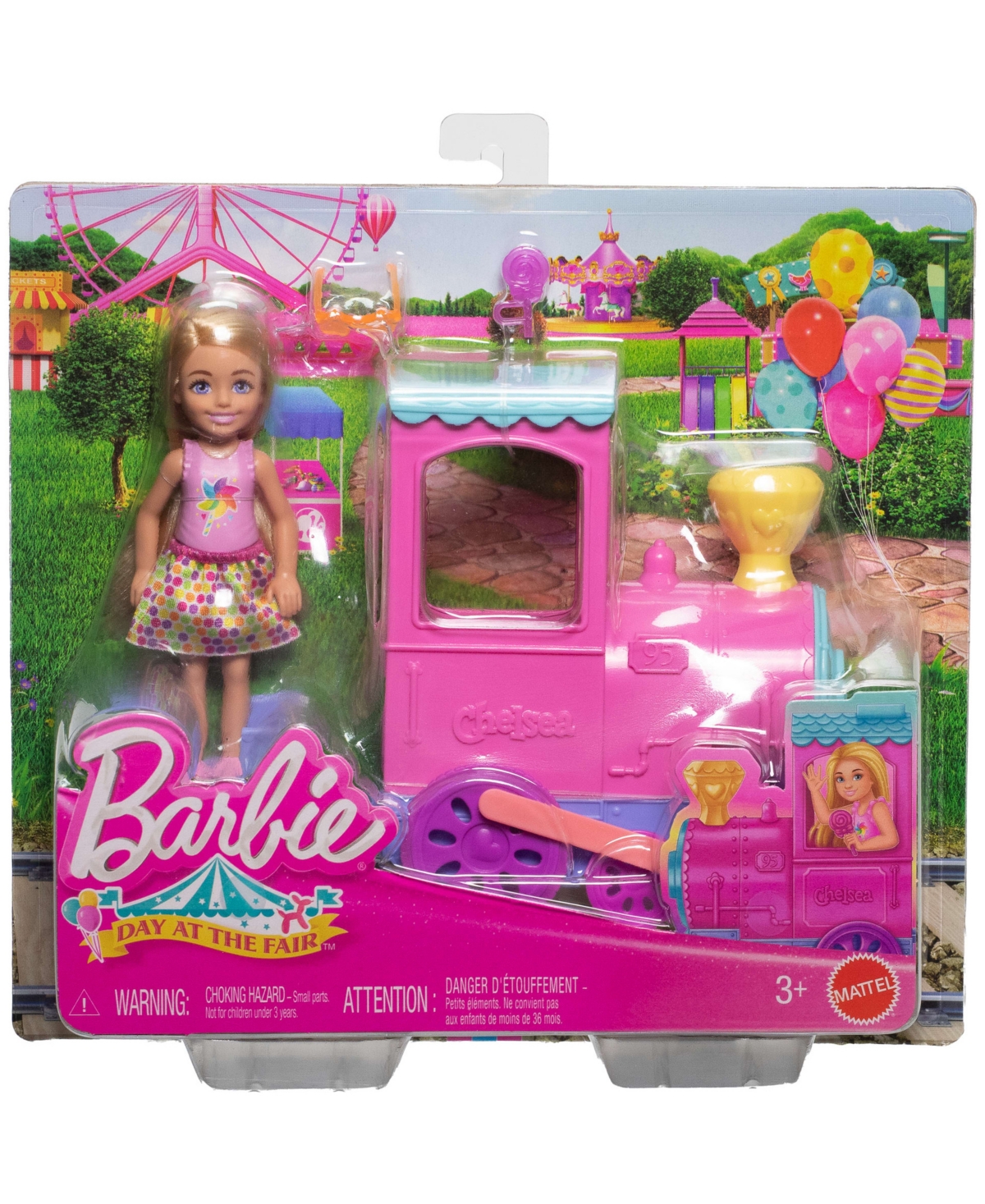 Barbie Day At The Fair Toy Train Set With Chelsea Small Doll And Festival Accessories In Multi