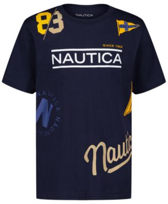 Nautica - Big Boys Playful Print Crewneck T-Shirt