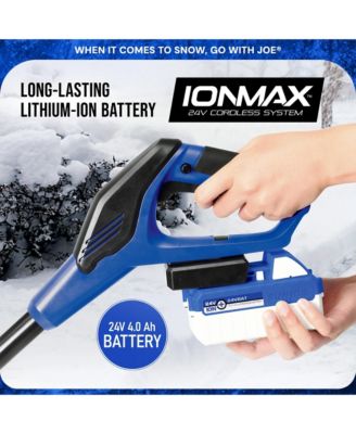 IONMAX 24-Volt Cordless Battery-Powered Snow Shovel Bundle, 13-In, Blue
