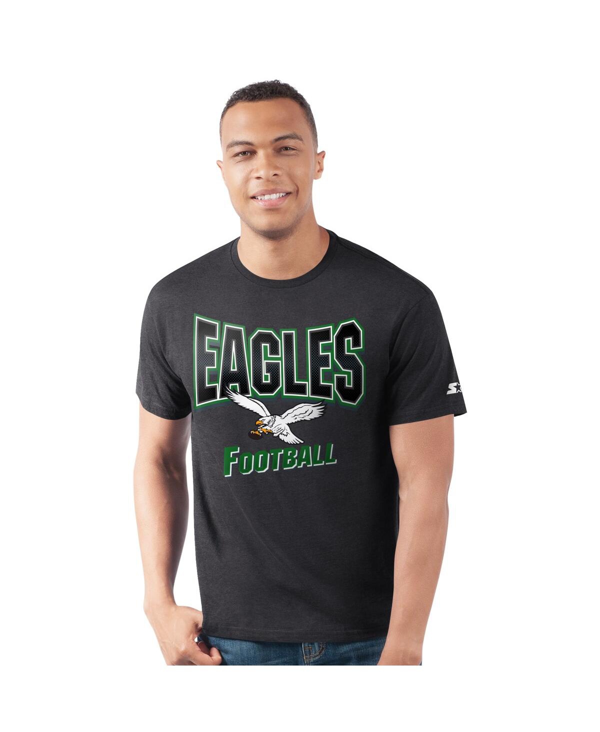 Starter Men's Black Philadelphia Eagles Prime Time T-shirt In Black