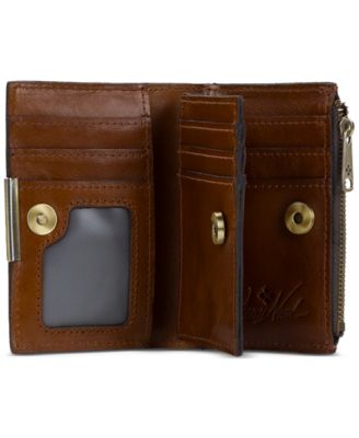 Busalla Leather Bifold Zipper Wallet