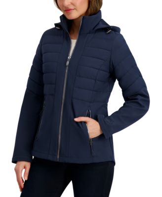 Women's Fleece-Lined Hooded Softshell Coat