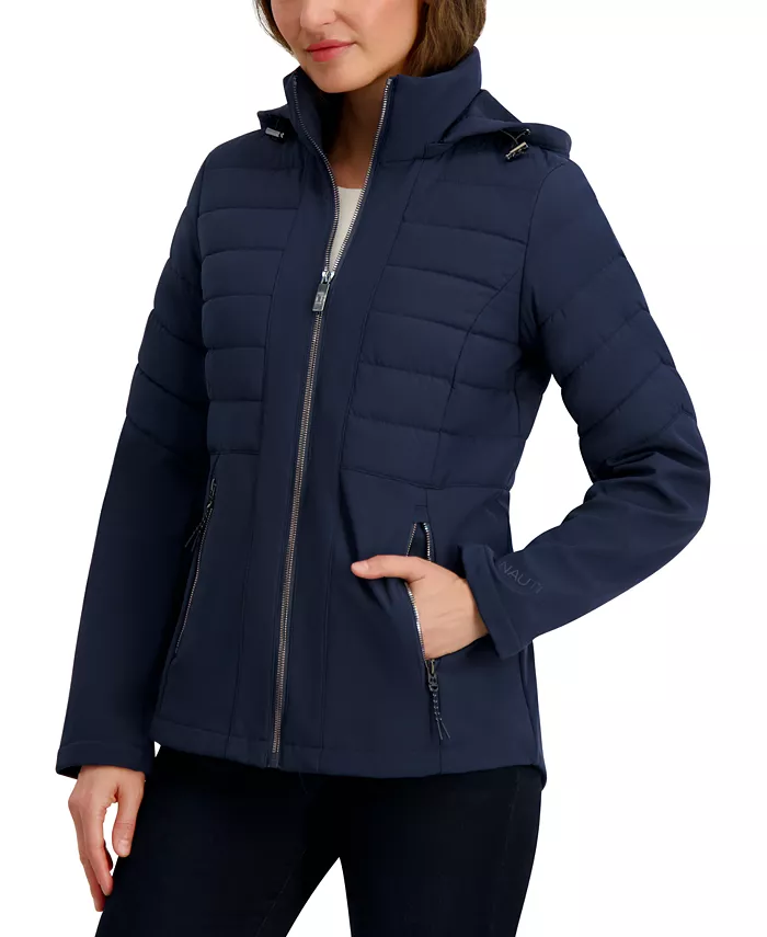 Women's Fleece-Lined Hooded Softshell Coat - thumbnail 2