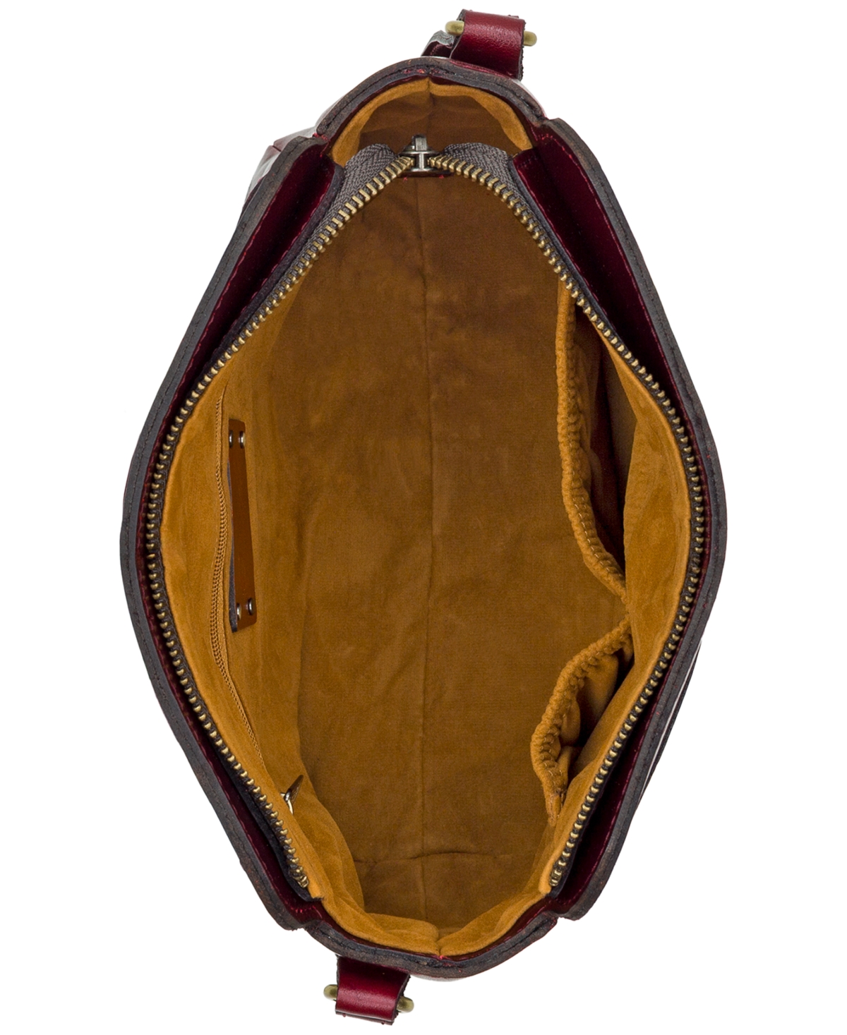 Patricia Nash Ithaca Small Leather Crossbody Bag In Burgundy