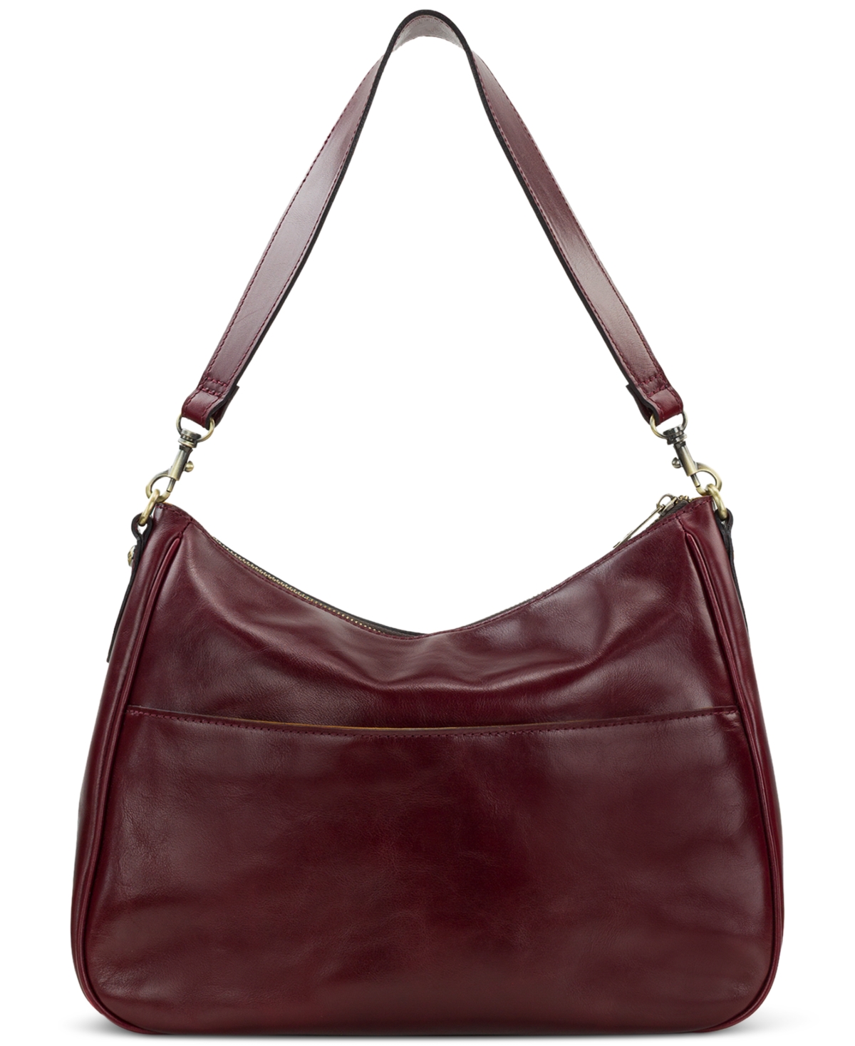 Patricia Nash Athani Large Leather Shoulder Bag, Created For Macy's In Burgundy