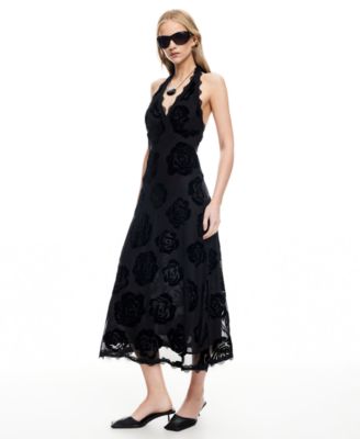 Women's Stars Align Halter Neck Midi Dress