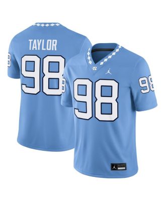 Jordan - Men's Lawrence Taylor Light Blue North Carolina Tar Heels Home Game Jersey