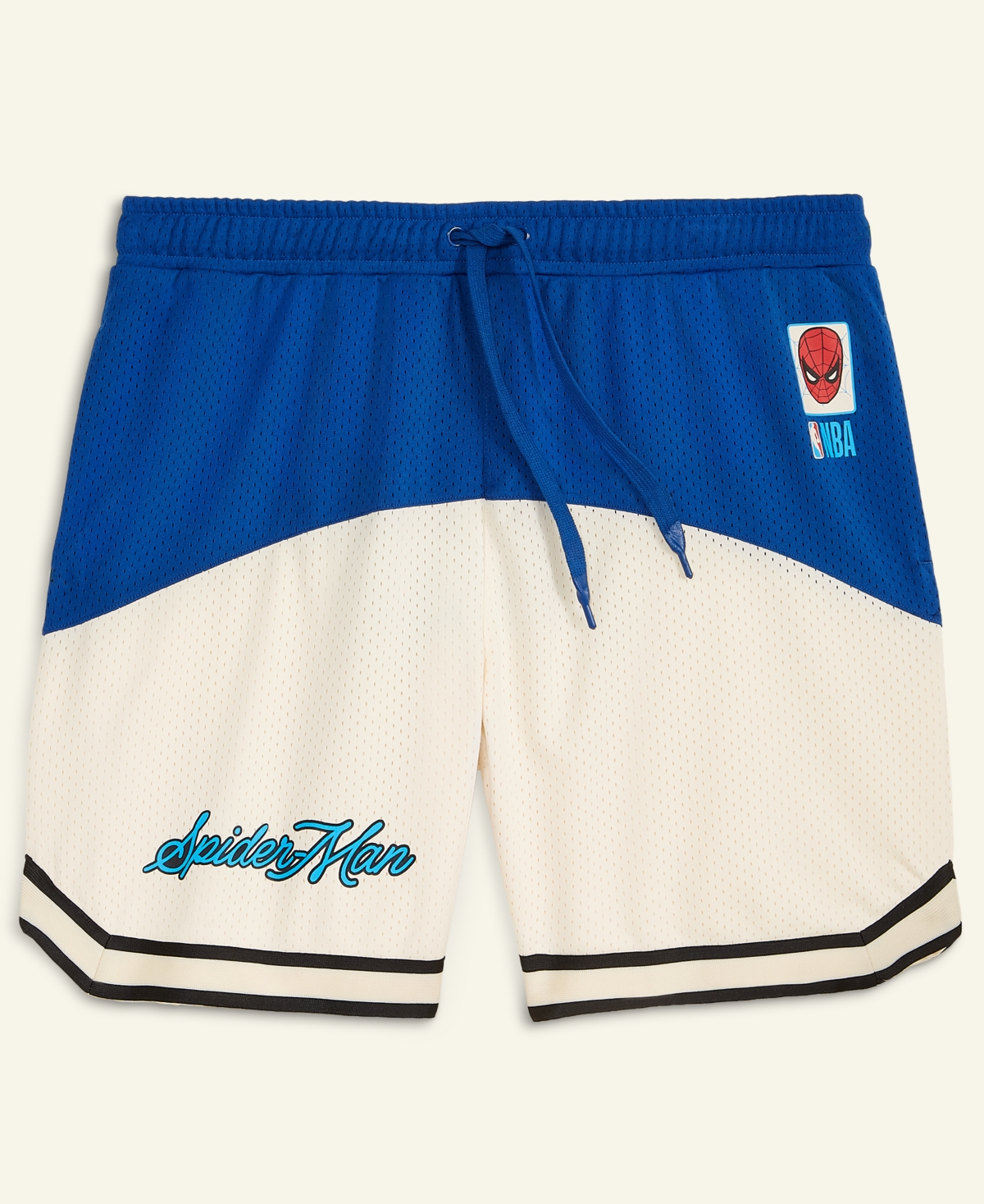 Macy's Marvel X Nba Men's Spider-man 62 Short Sleeve Jersey, Macy's Exclusive In Blue