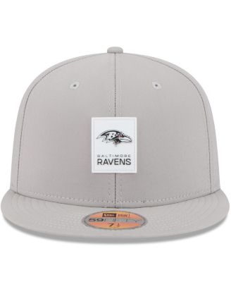 Men's Gray Baltimore Ravens 2025 Sideline 59FIFTY Fitted Hat