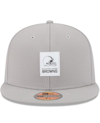 Men's Gray Cleveland Browns 2025 Sideline 59FIFTY Fitted Hat