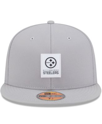 Men's Gray Pittsburgh Steelers 2025 Sideline 59FIFTY Fitted Hat