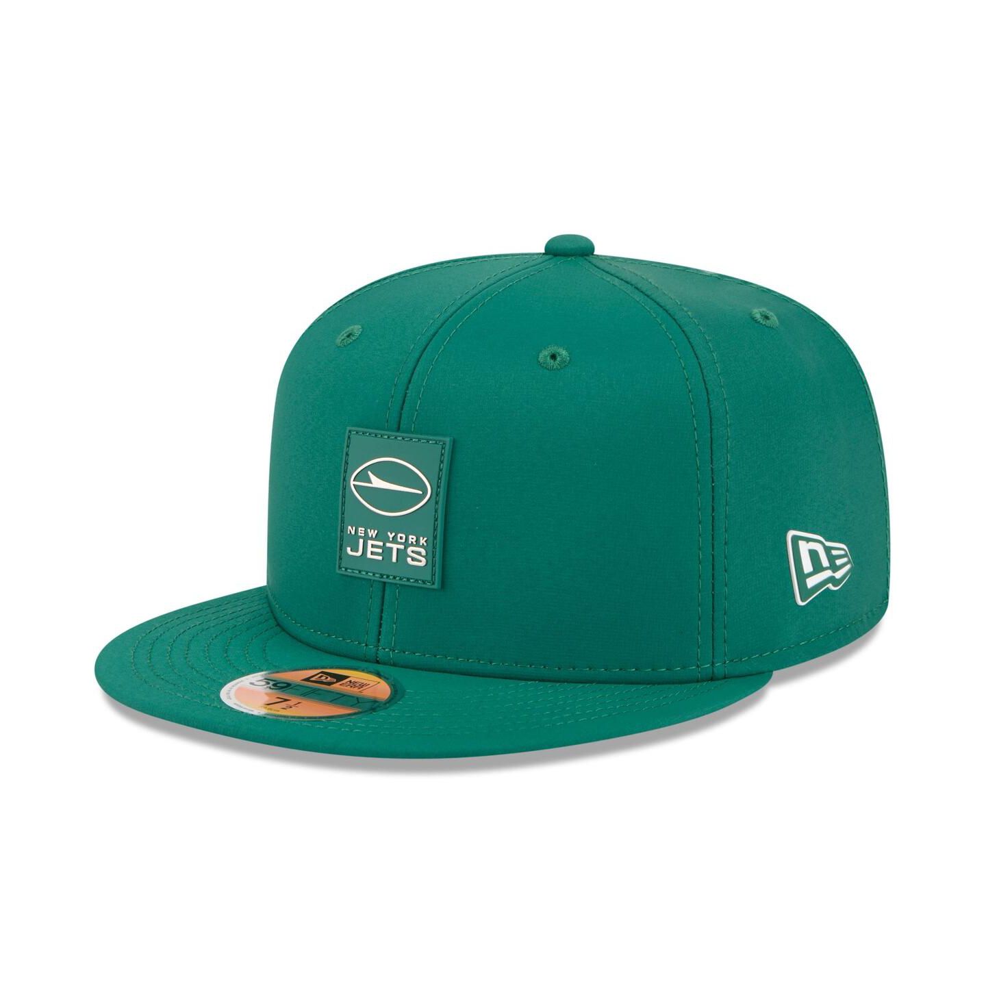 Мужская кепка New Era Green New York Jets 2025 Sideline 59FIFTY Fitted Hat — фото 1