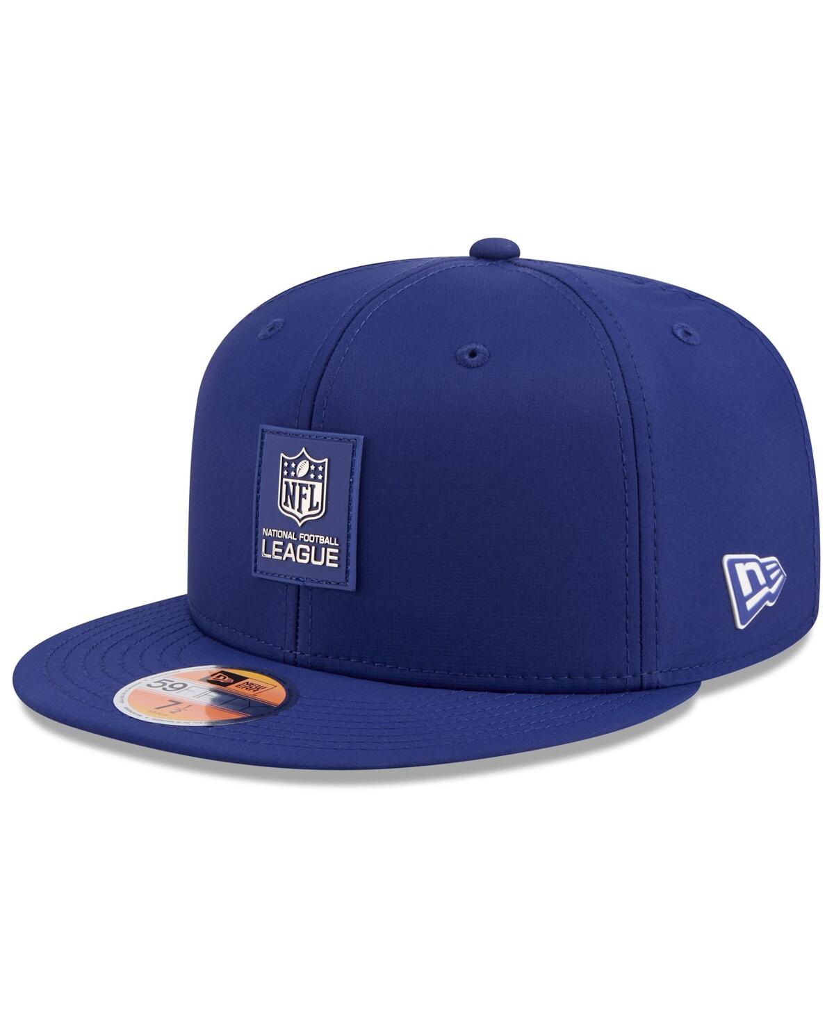 New Era Men's Blue Nfl 2025 Sideline 59fifty Fitted Hat In Blue