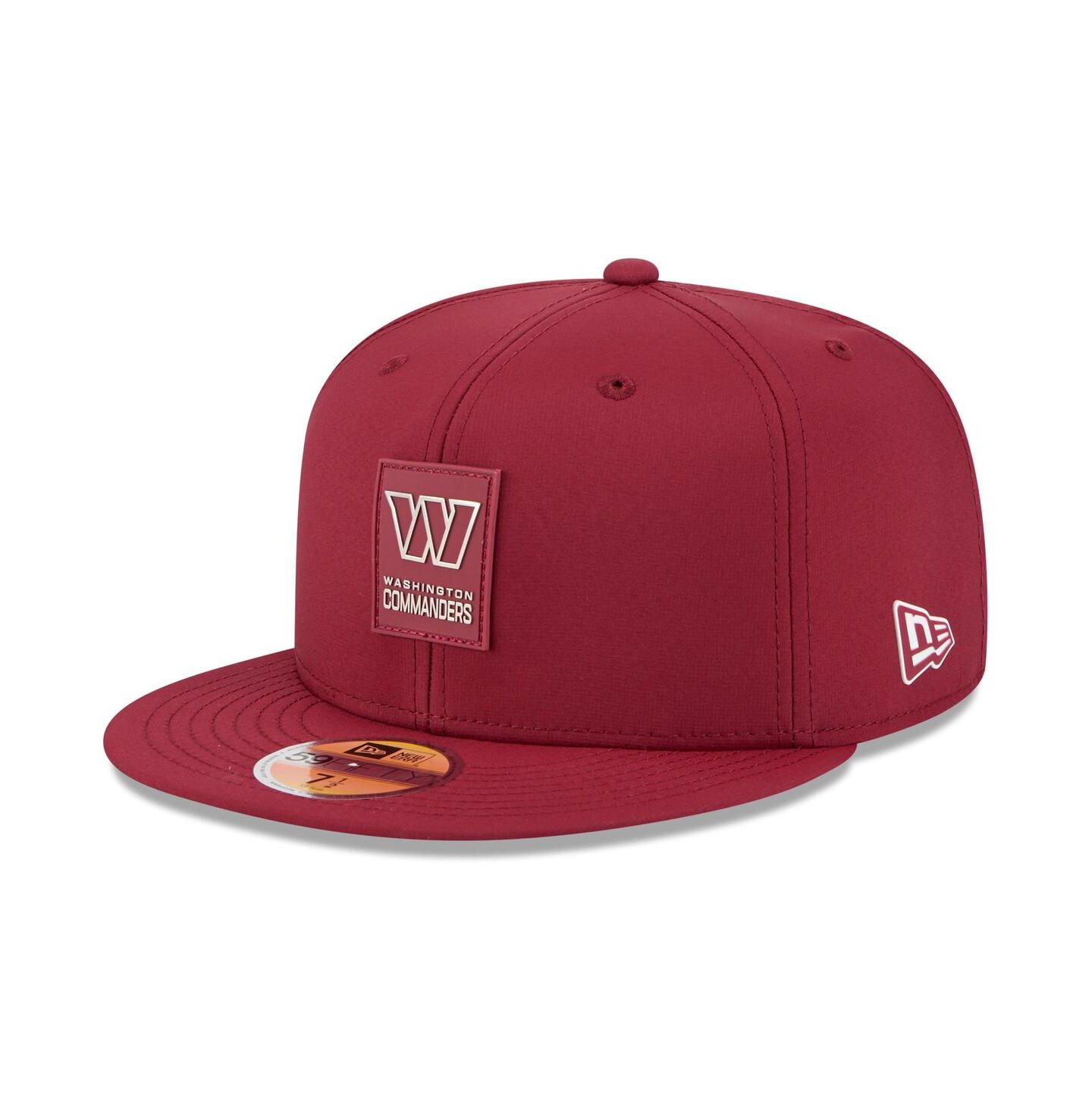 Мужская кепка New Era Burgundy Washington Commanders 2025 Sideline 59FIFTY Fitted Hat — фото 1