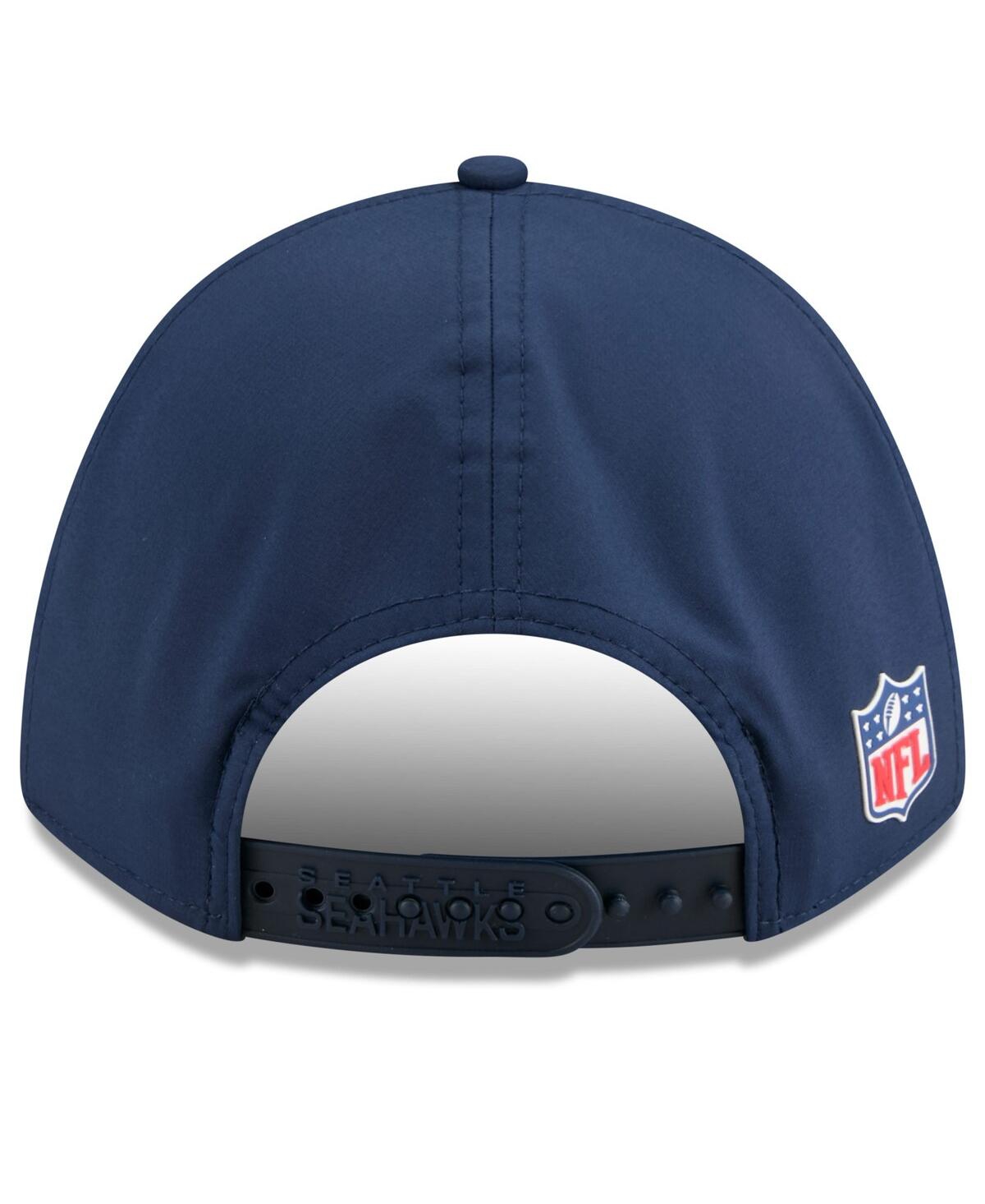 New Era Big Boys And Girls College Navy Seattle Seahawks 2025 Sideline M-crown 9forty Adjustable Hat In Blue