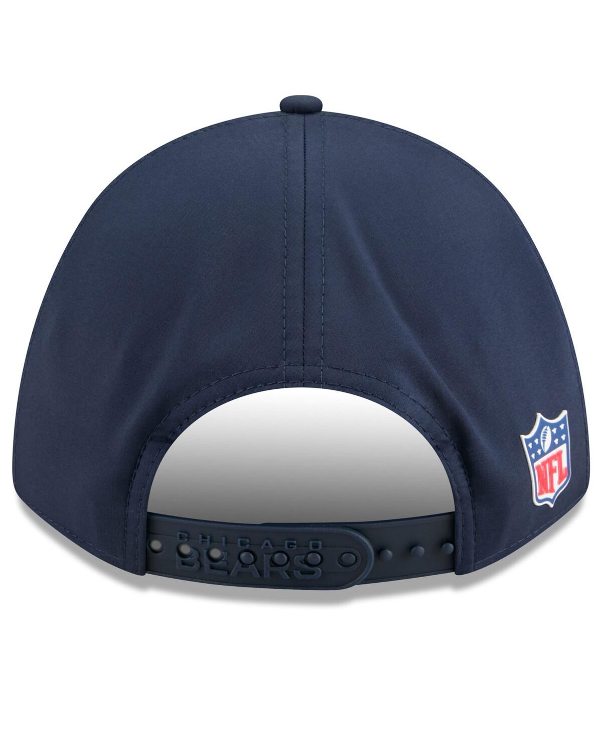 New Era Men's Navy Chicago Bears 2025 Sideline M-crown 9forty Adjustable Hat In Blue