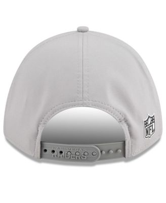 Men's Gray Las Vegas Raiders 2025 Sideline M-Crown 9FORTY Adjustable Hat