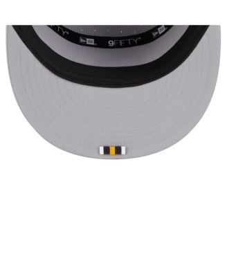 Men's Gray Pittsburgh Steelers 2025 Sideline Split Panel 9FIFTY Snapback Hat