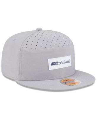 Men's Gray Seattle Seahawks 2025 Sideline Split Panel 9FIFTY Snapback Hat