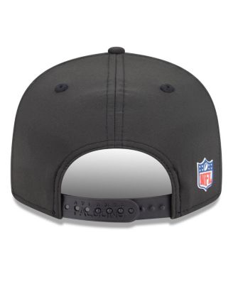 Men's Black Atlanta Falcons 2025 Sideline Split Panel 9FIFTY Snapback Hat