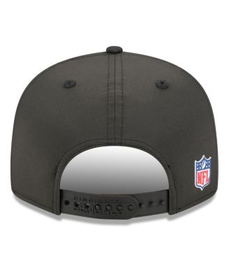 Men's Black Cincinnati Bengals 2025 Sideline Split Panel 9FIFTY Snapback Hat