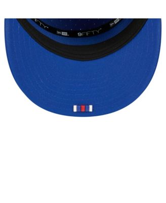 Men's Royal New York Giants 2025 Sideline Split Panel 9FIFTY Snapback Hat