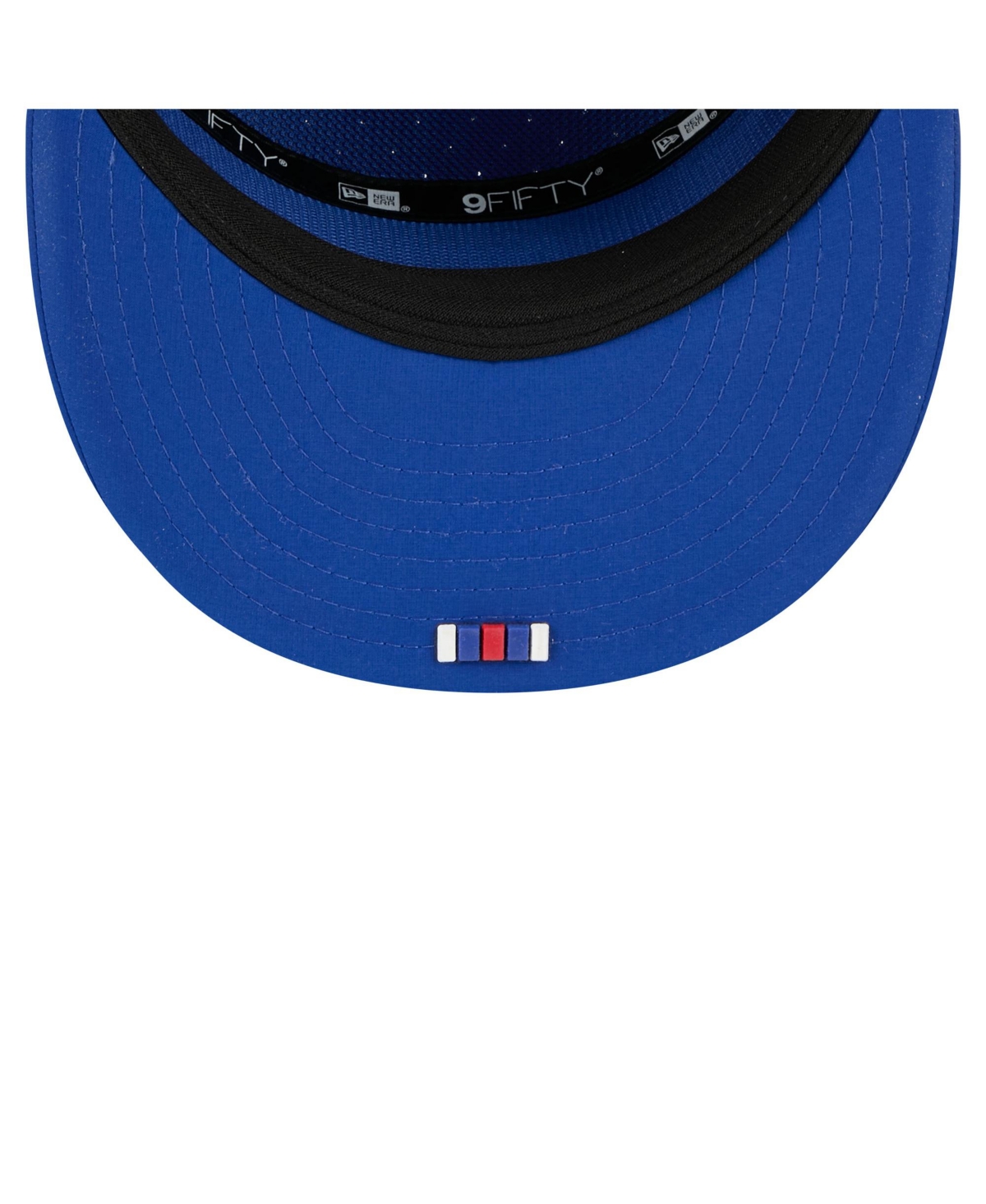 New Era Men's Royal New York Giants 2025 Sideline Split Panel 9fifty Snapback Hat In Blue