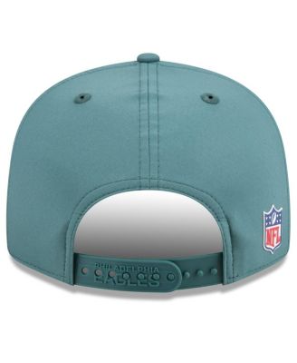 Men's Midnight Green Philadelphia Eagles 2025 Sideline Split Panel 9FIFTY Snapback Hat